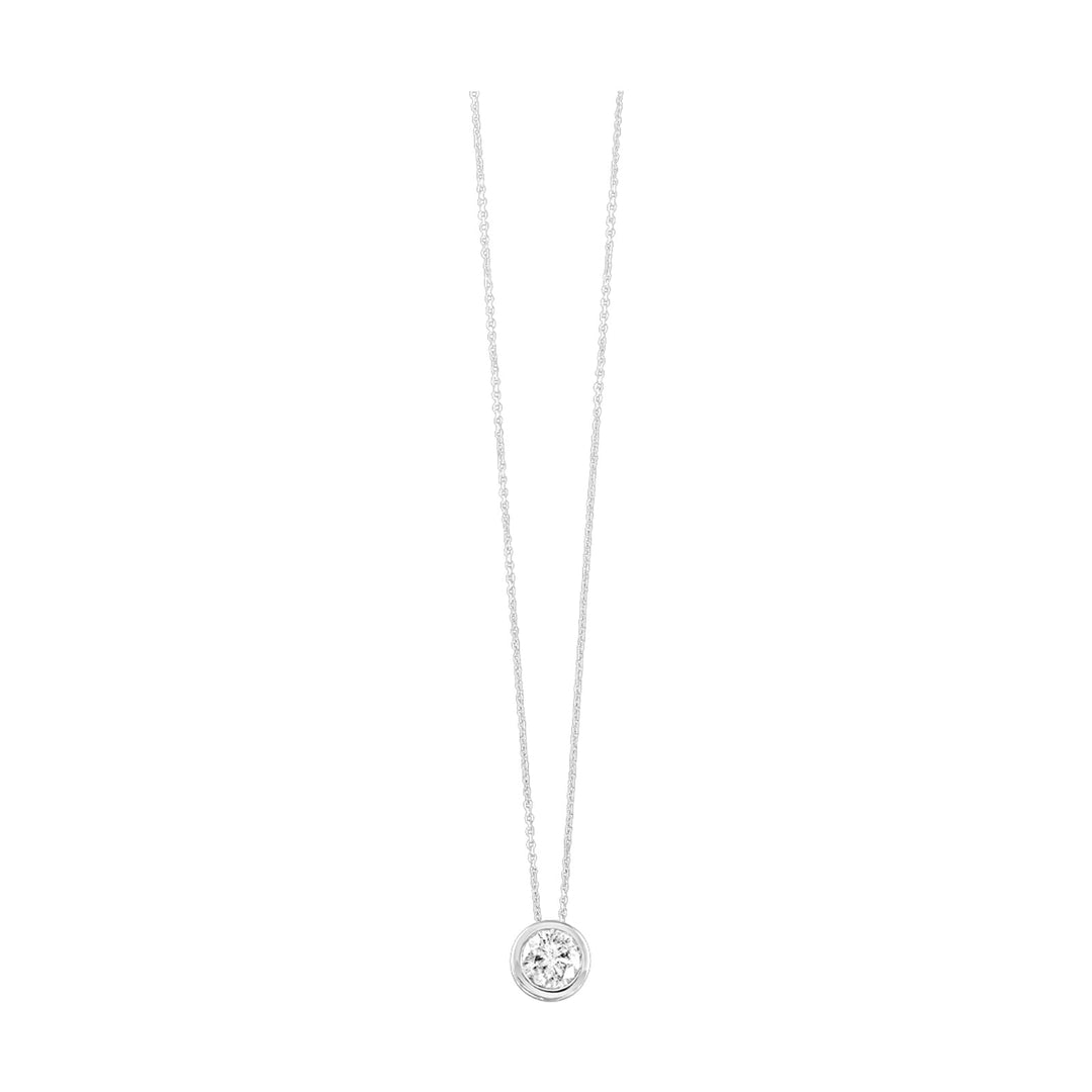 14Kt White Gold Diamond 1/4Ctw Pendant