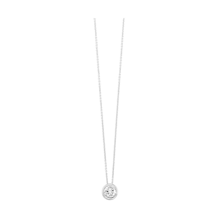 14Kt White Gold Diamond 1/4Ctw Pendant
