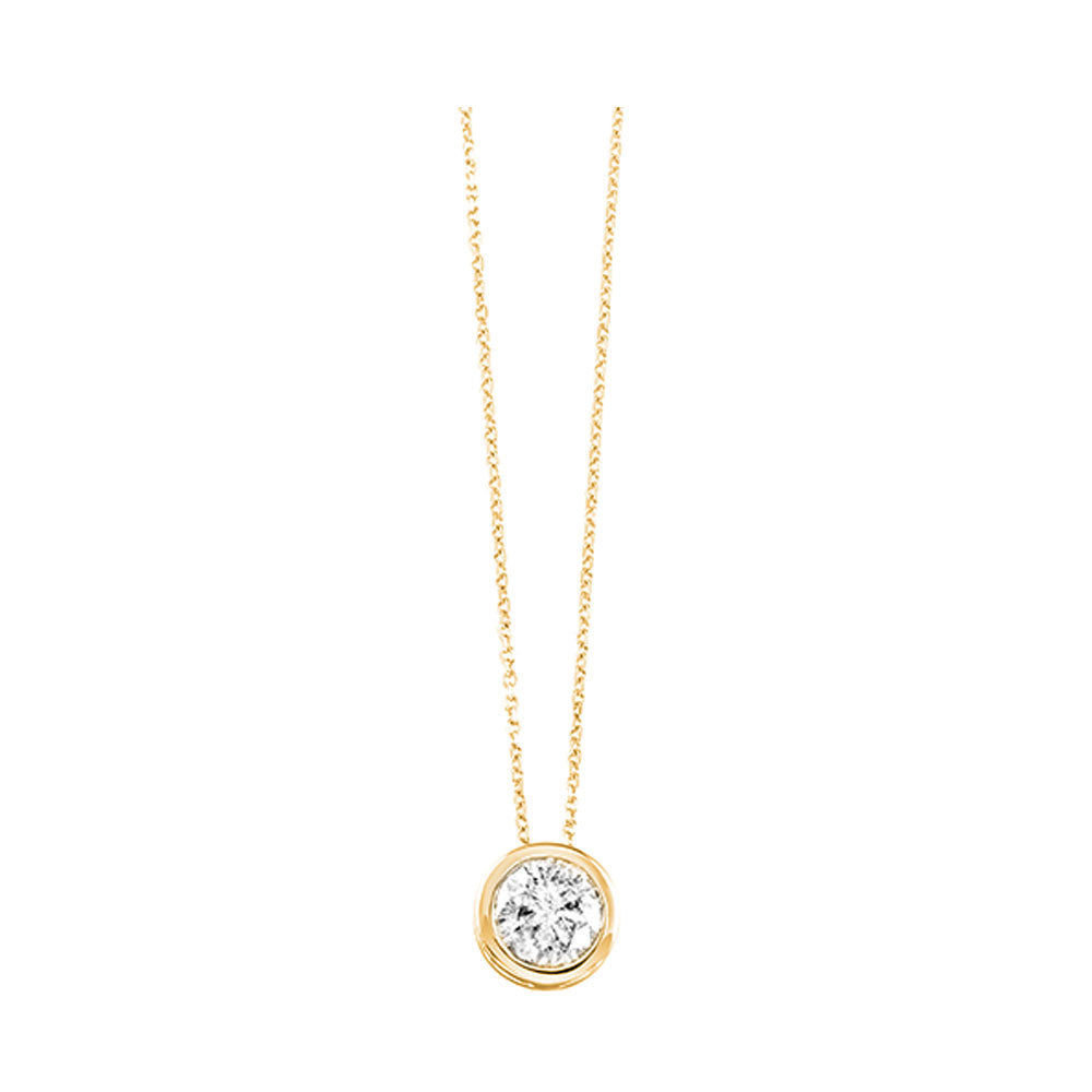 14Kt Yellow Gold Diamond 1/4Ctw Pendant