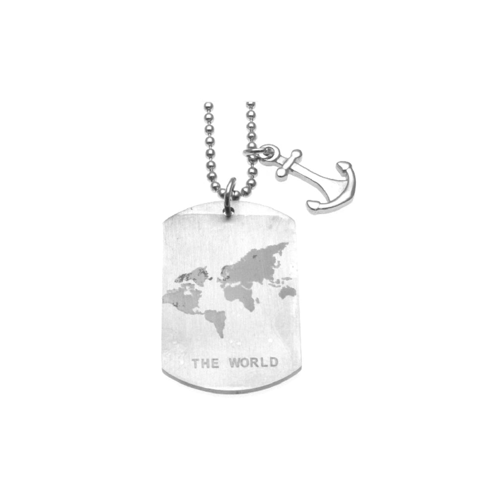 Steel White Pendant