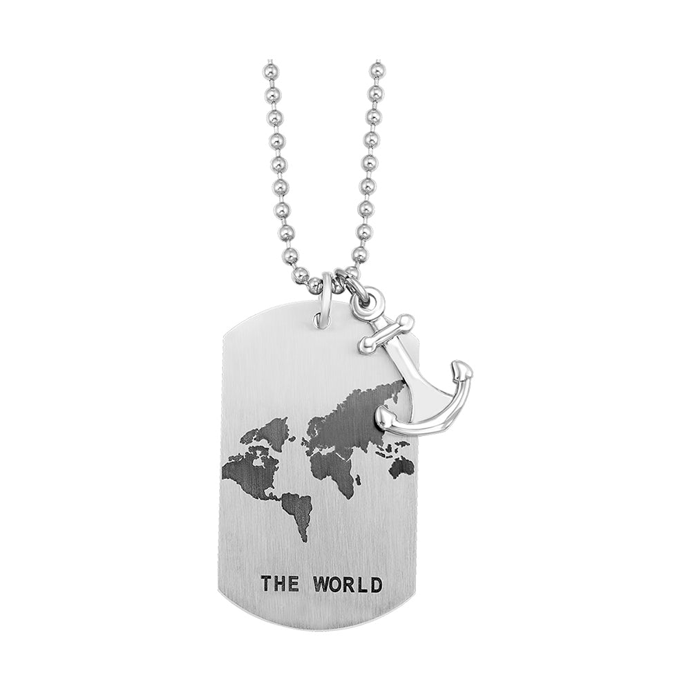 Steel White Pendant