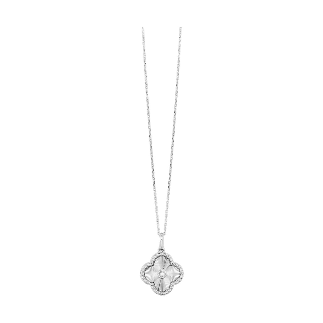 10Kt White Gold Diamond 1/20Ctw Pendant