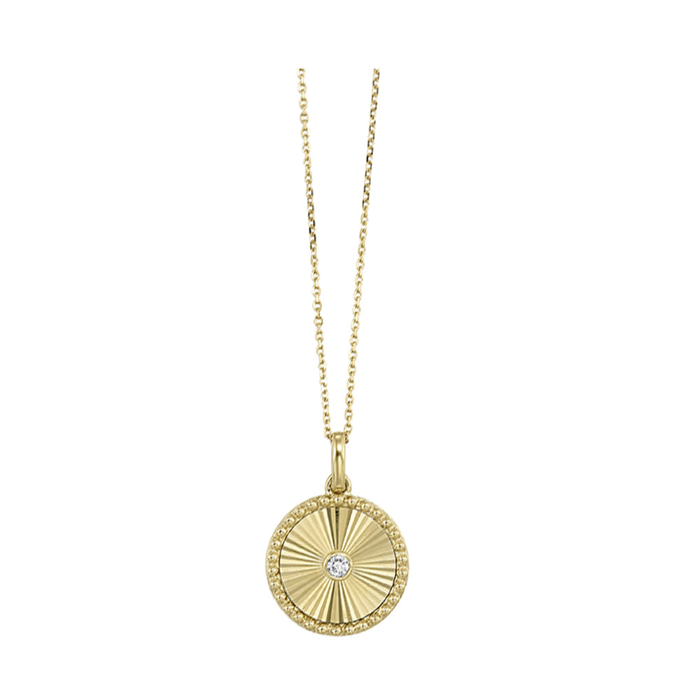 10Kt Yellow Gold Diamond 1/25Ctw Pendant