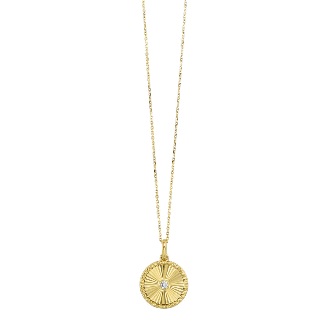 14Kt Yellow Gold Diamond 1/25Ctw Pendant