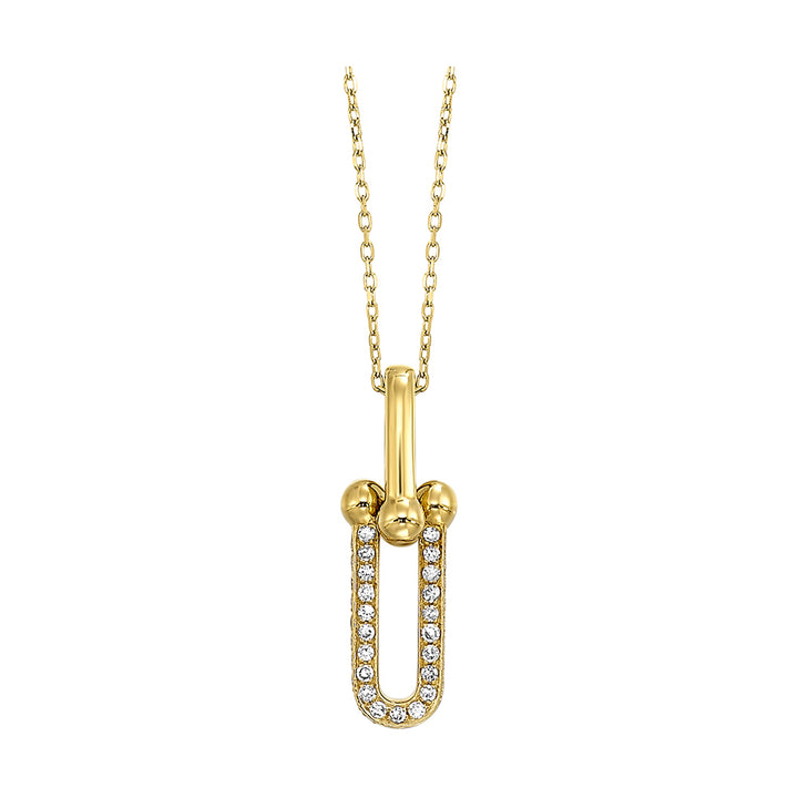 14Kt Yellow Gold Diamond 1/3Ctw Pendant