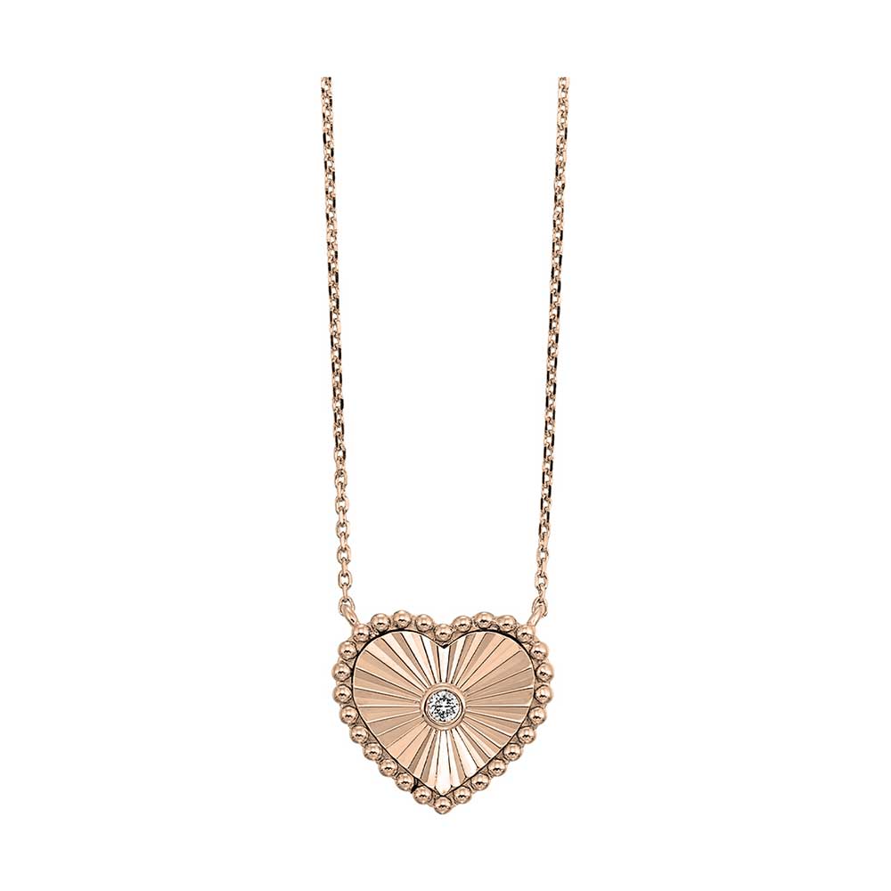 10Kt Rose Gold Diamond 1/50Ctw Pendant