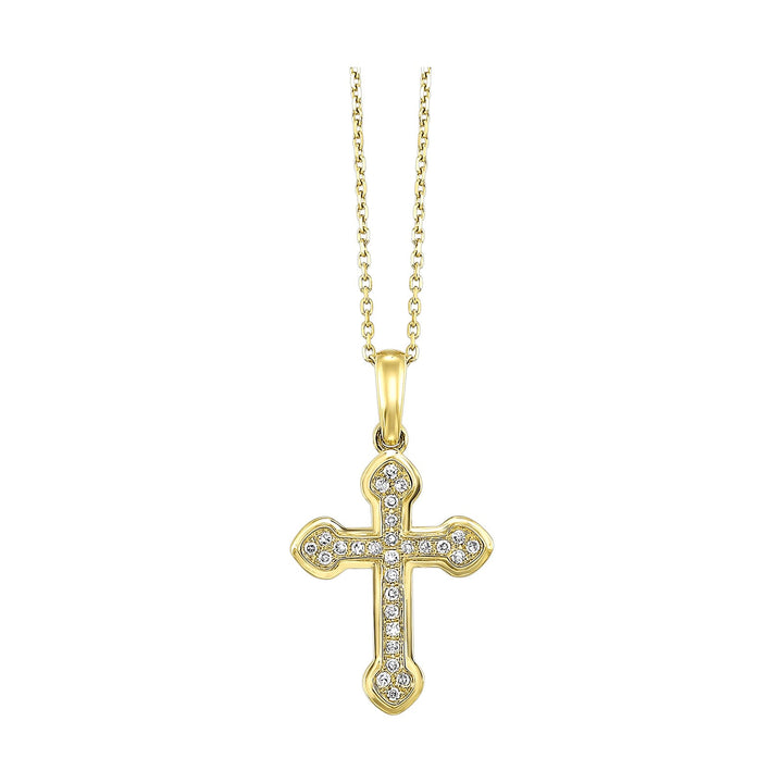 14Kt Yellow Gold Diamond 1/10Ctw Pendant