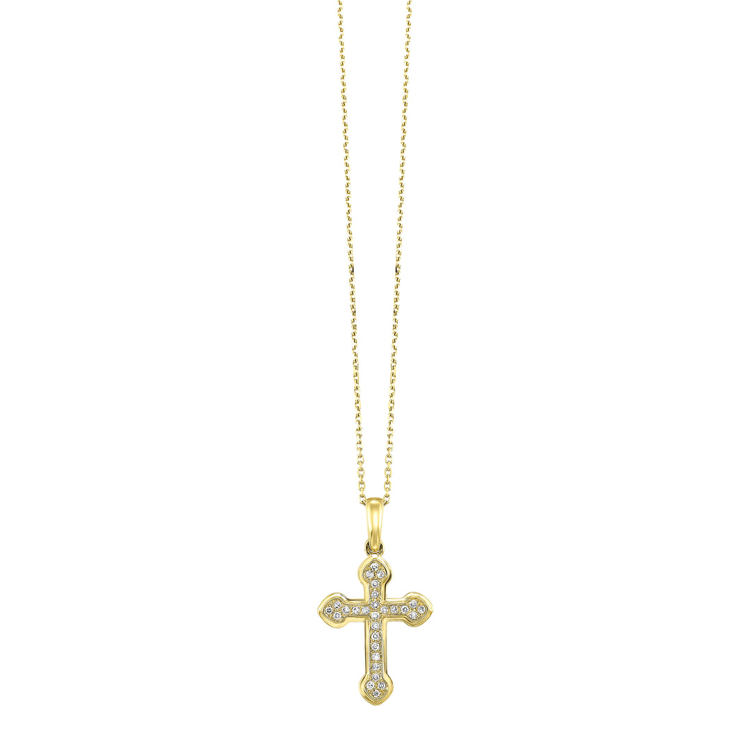 14Kt Yellow Gold Diamond 1/10Ctw Pendant