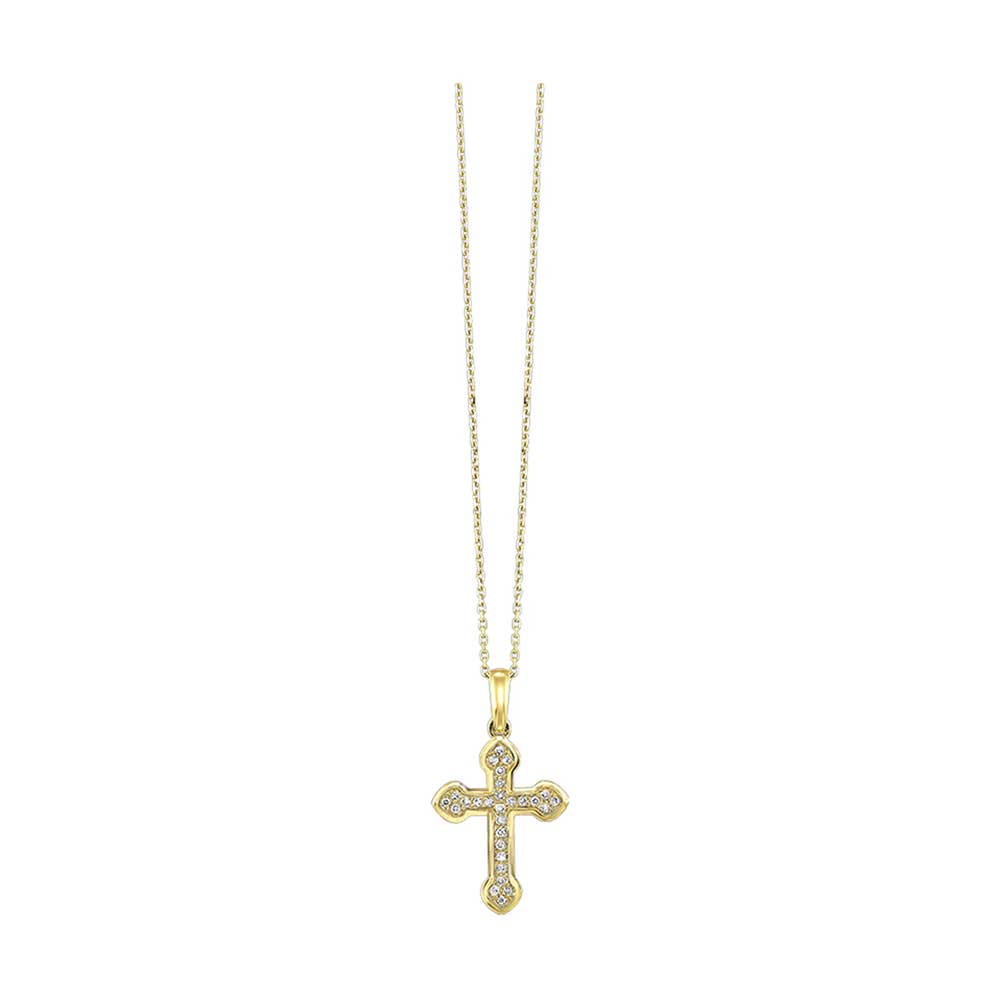 14Kt Yellow Gold Diamond 1/10Ctw Pendant