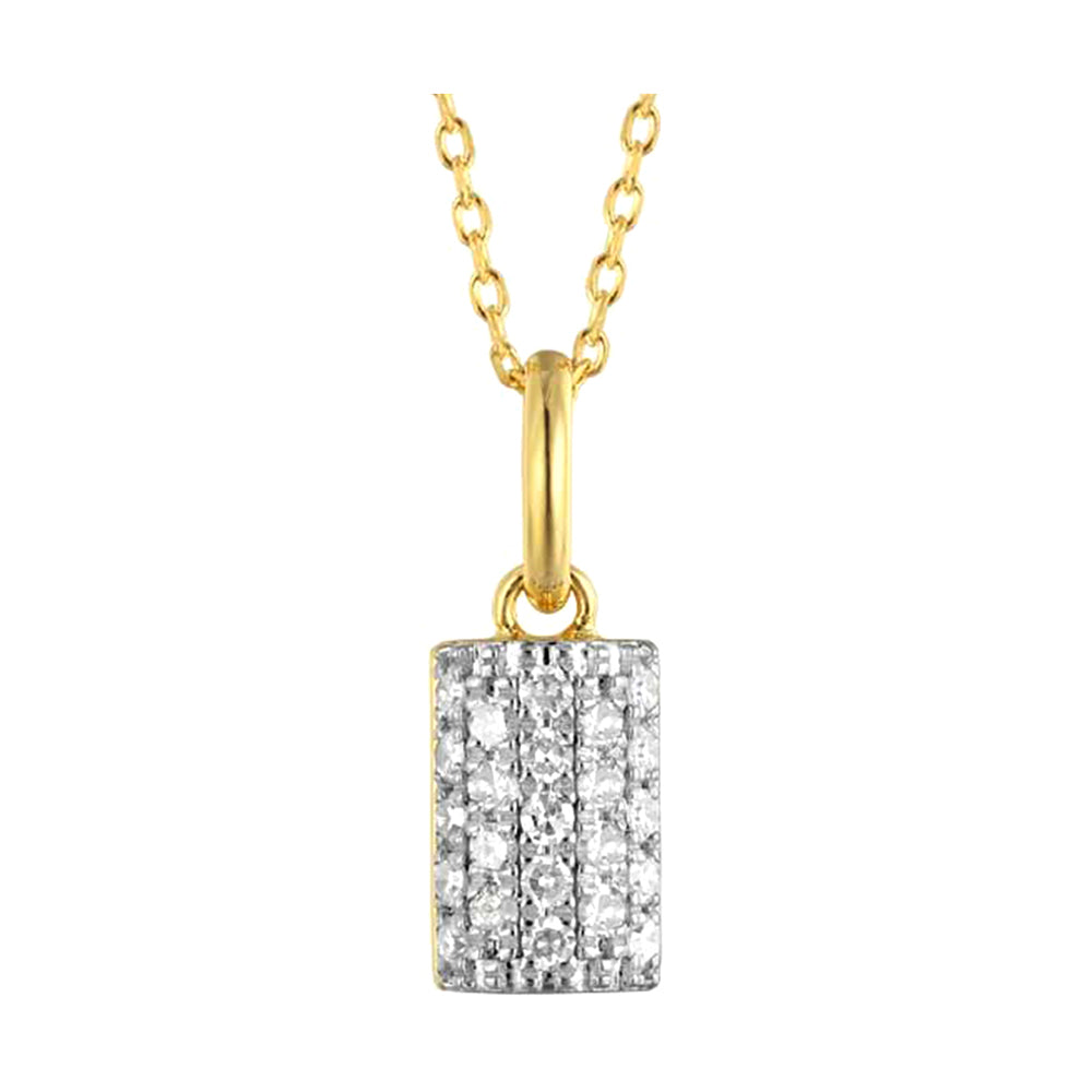 14Kt Yellow Gold Diamond 1/4Ctw Pendant