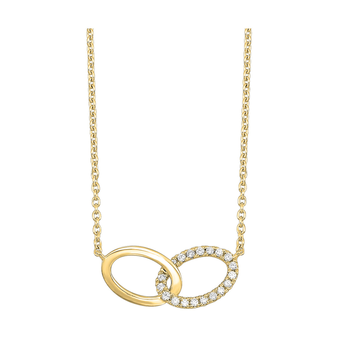 14Kt Yellow Gold Diamond 1/10Ctw Pendant