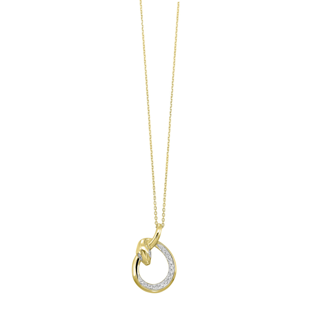 14Kt Yellow Gold Diamond 1/10Ctw Pendant