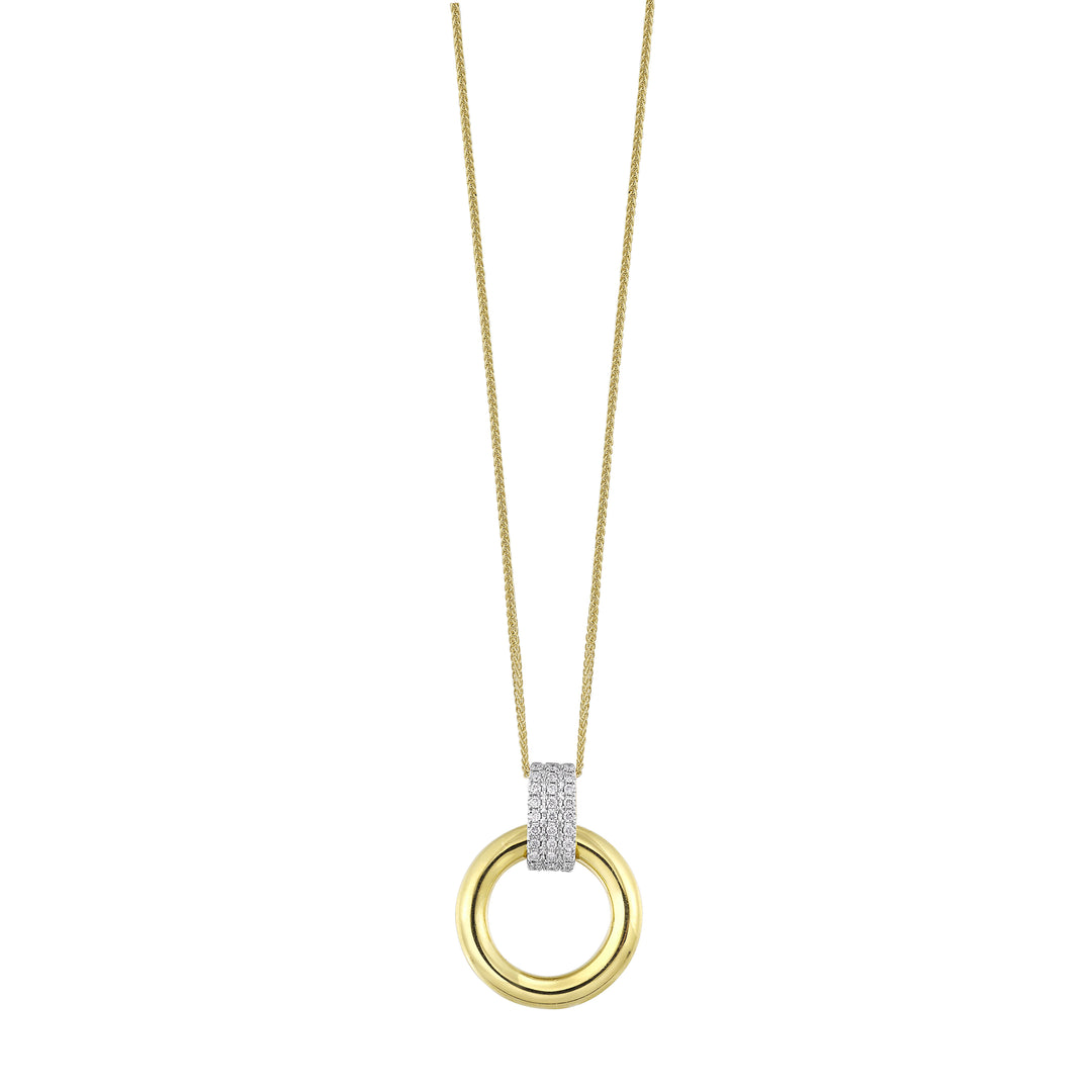 14Kt Yellow Gold Diamond 1/12Ctw Pendant