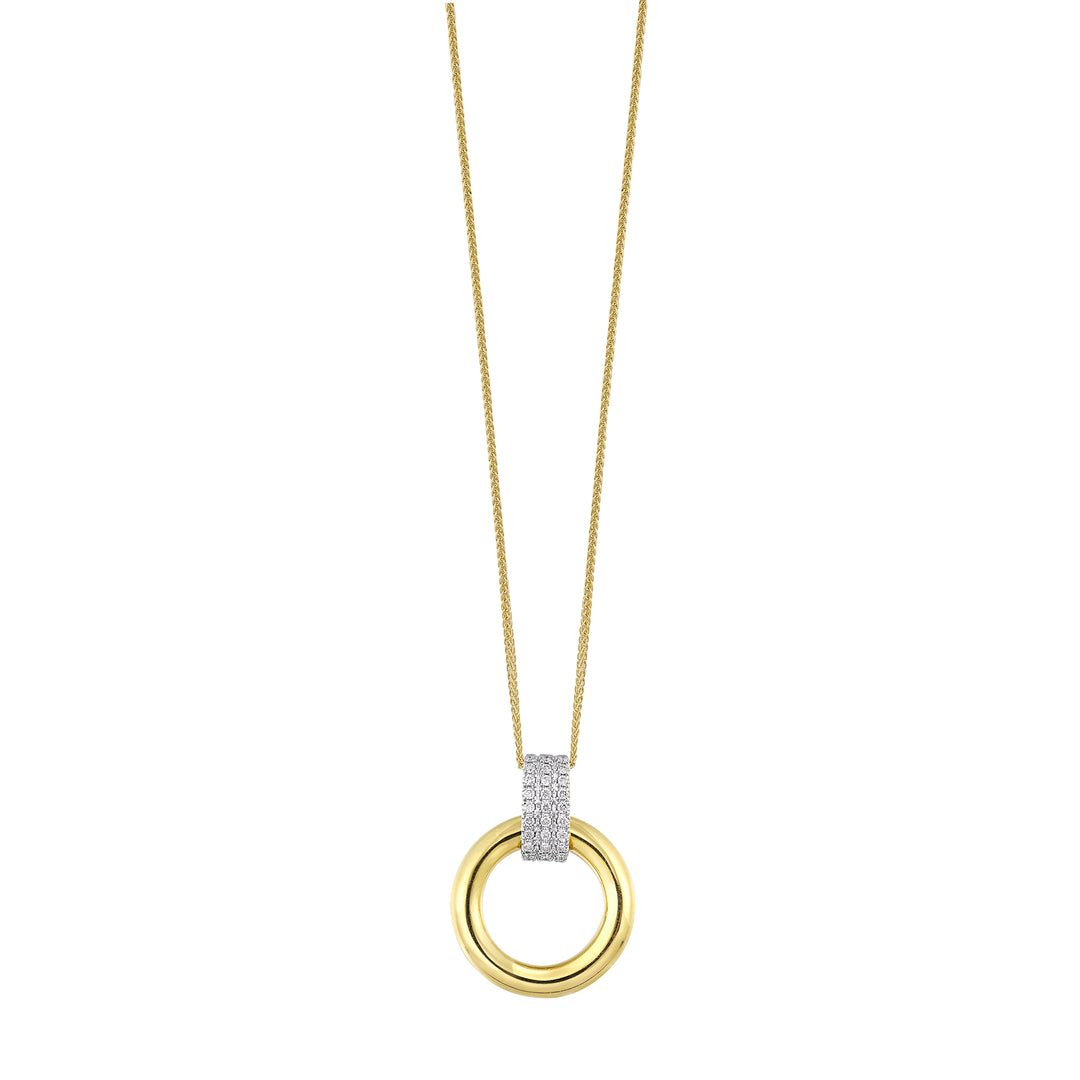 14Kt Yellow Gold Diamond 1/12Ctw Pendant