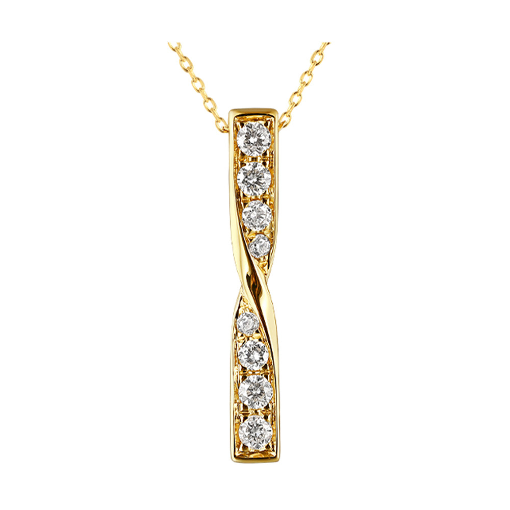 14Kt Yellow Gold Diamond 1/3Ctw Pendant