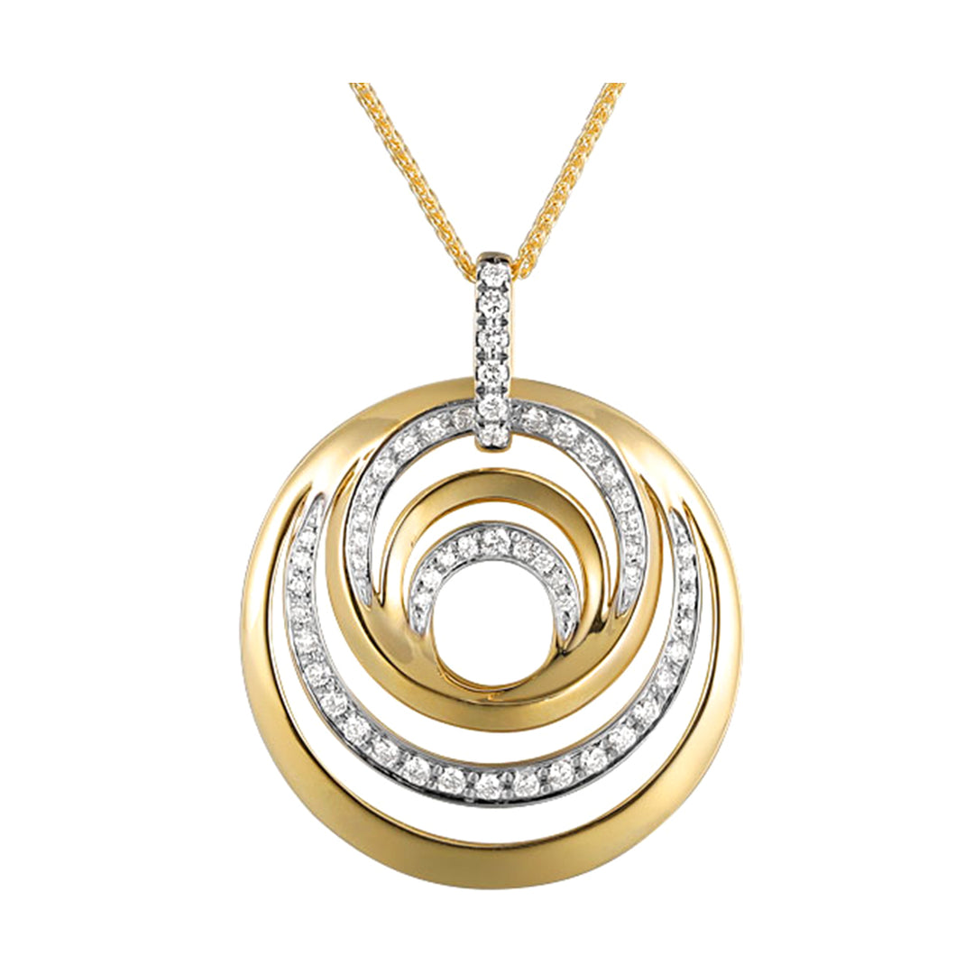 14Kt Yellow Gold Diamond 1/4Ctw Pendant