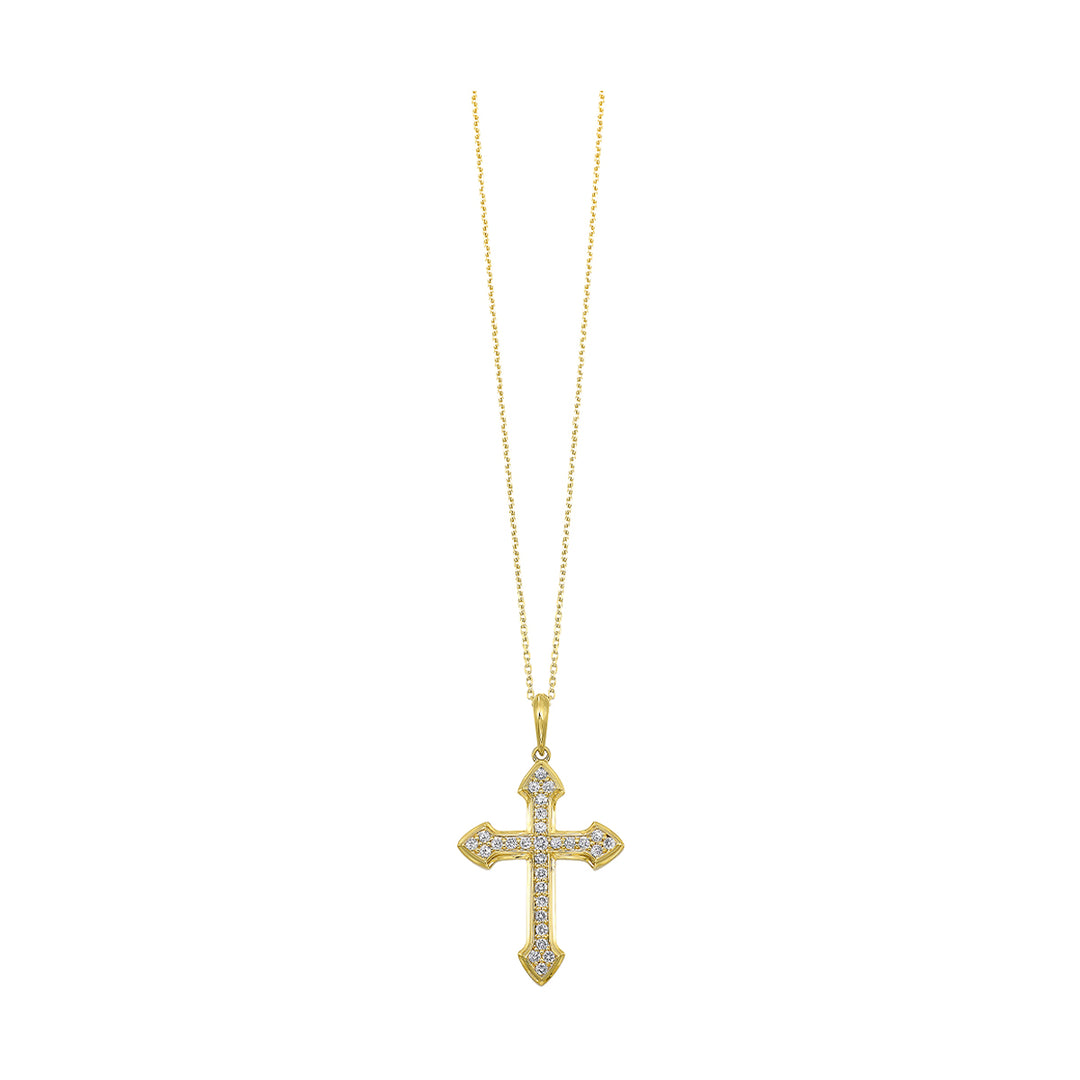 14Kt Yellow Gold Diamond 1/4Ctw Pendant