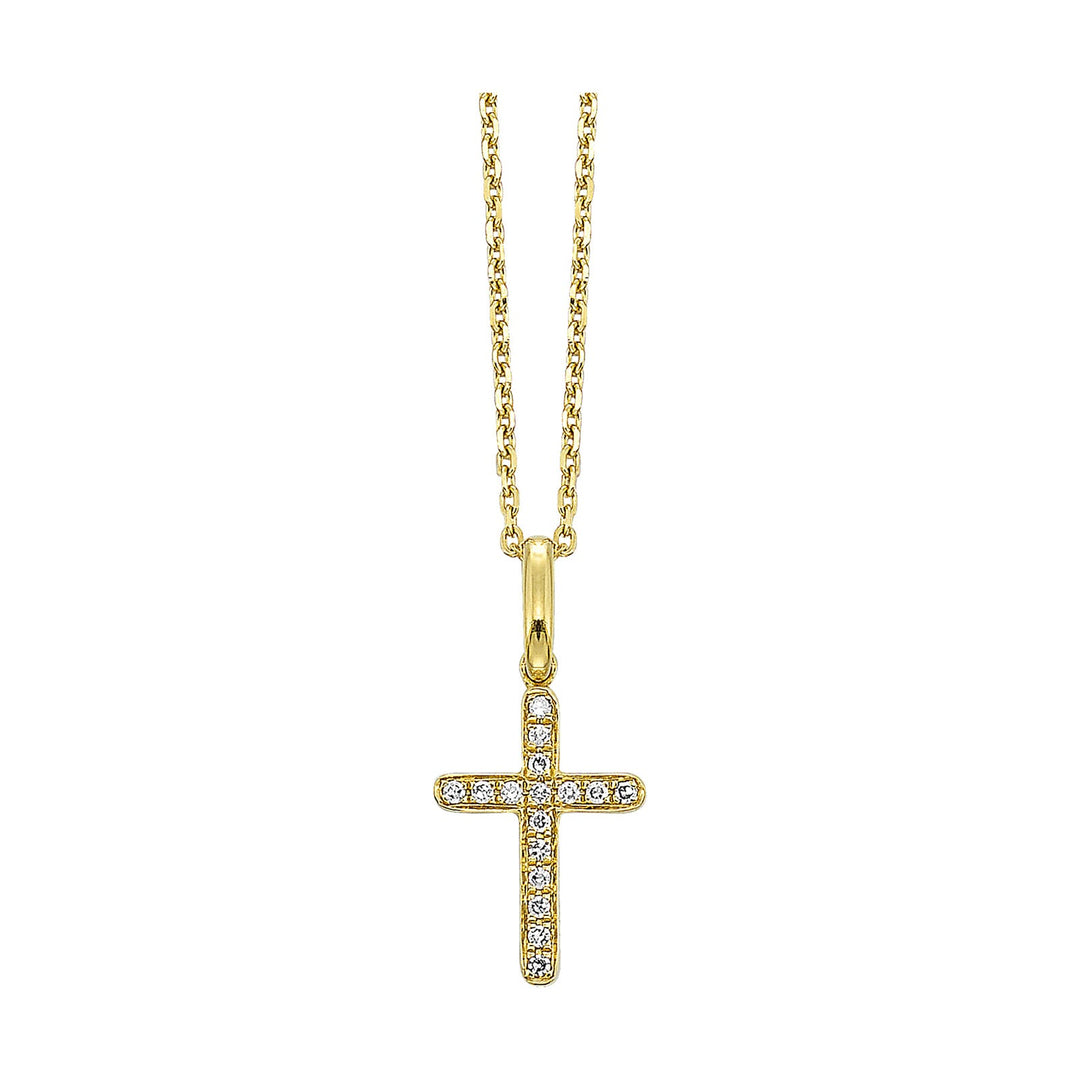 14Kt Yellow Gold Diamond 1/25Ctw Pendant