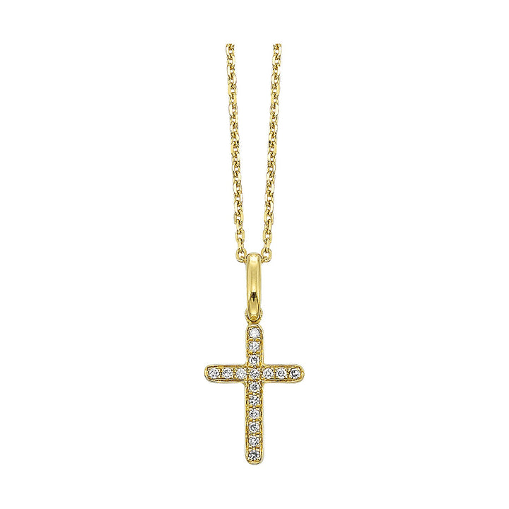 14Kt Yellow Gold Diamond 1/25Ctw Pendant