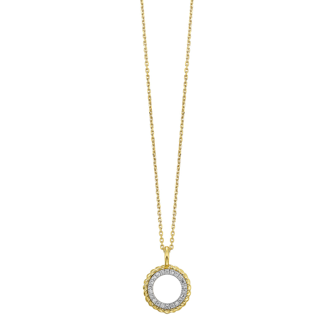 14Kt Yellow Gold Diamond 1/20Ctw Pendant