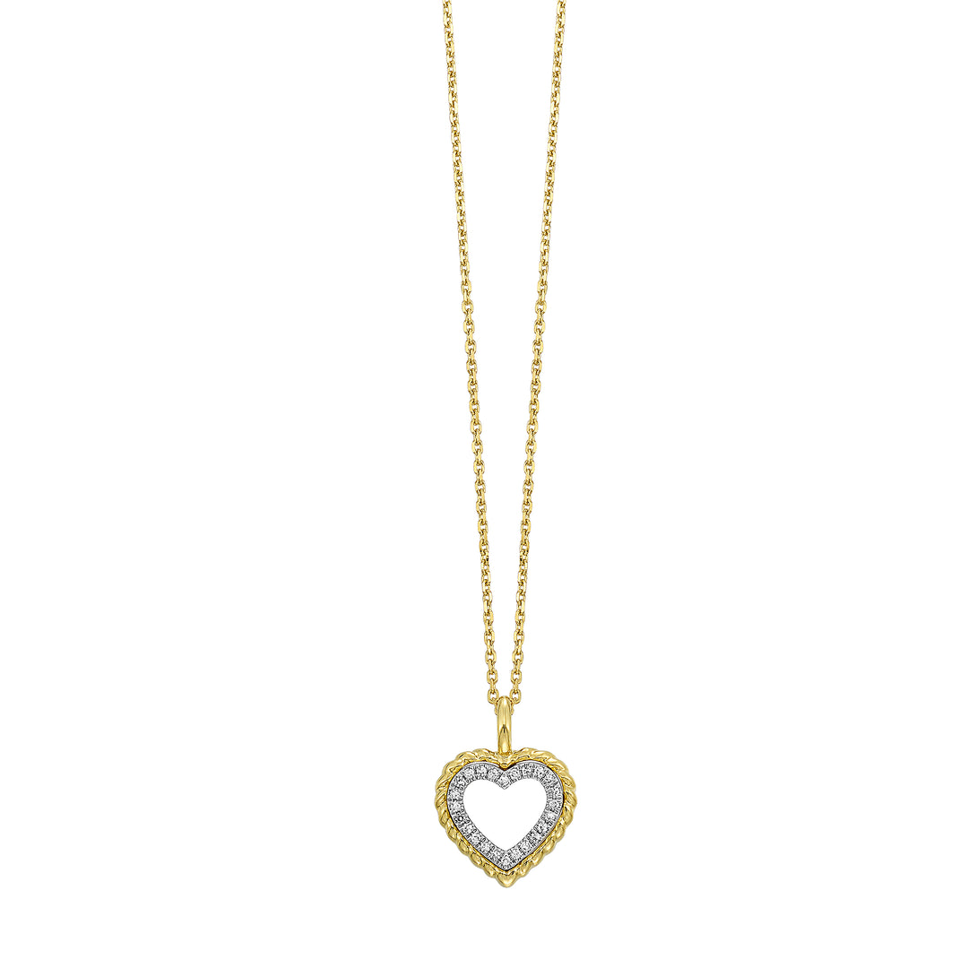 14Kt Yellow Gold Diamond 1/20Ctw Pendant