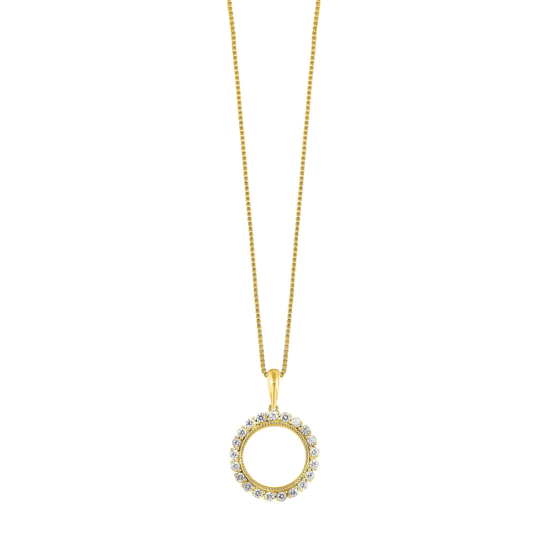 14Kt Yellow Gold Diamond 1/4Ctw Pendant