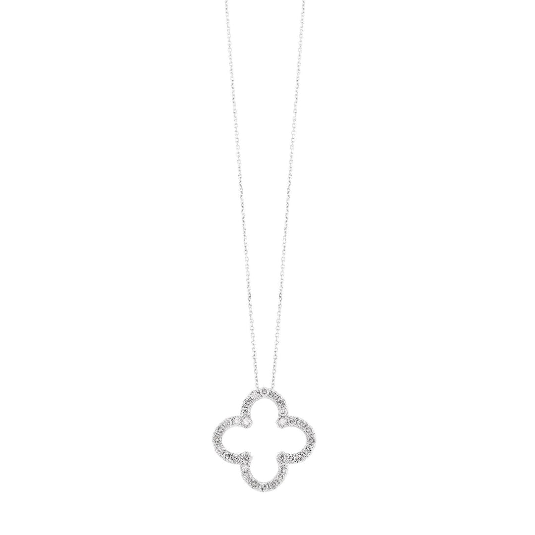 14Kt White Gold Diamond 1Ctw Pendant