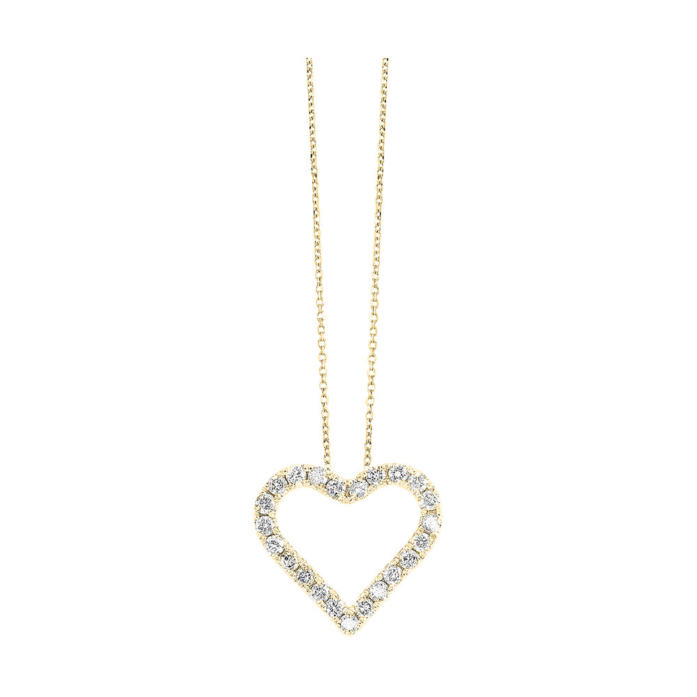 14Kt Yellow Gold Diamond 1/4Ctw Pendant