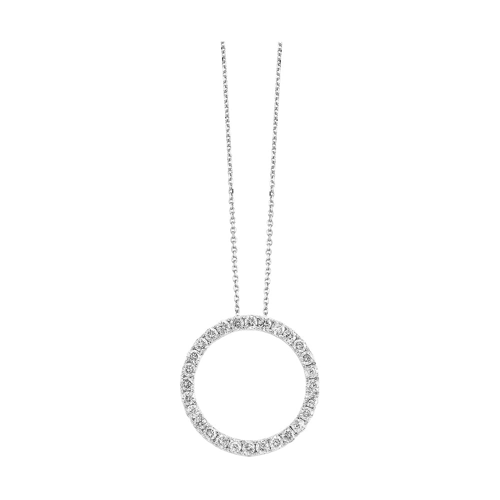 14Kt White Gold Diamond 1/4Ctw Pendant