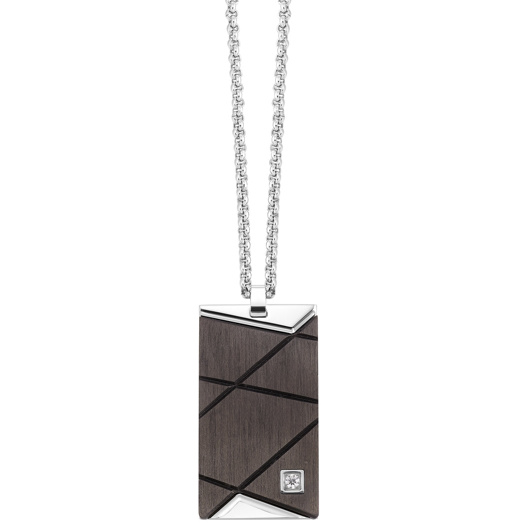 Steel White Pendant