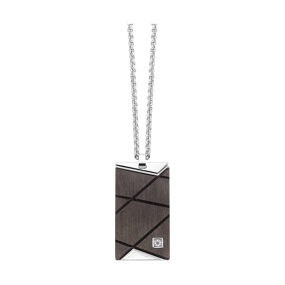 Steel White Pendant