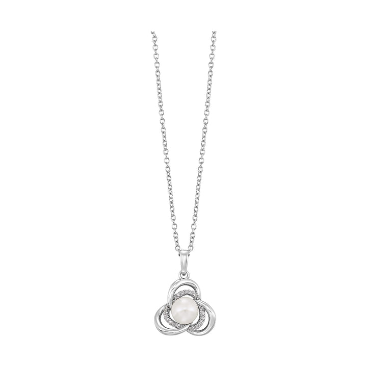 Silver White & Pearl Pendant