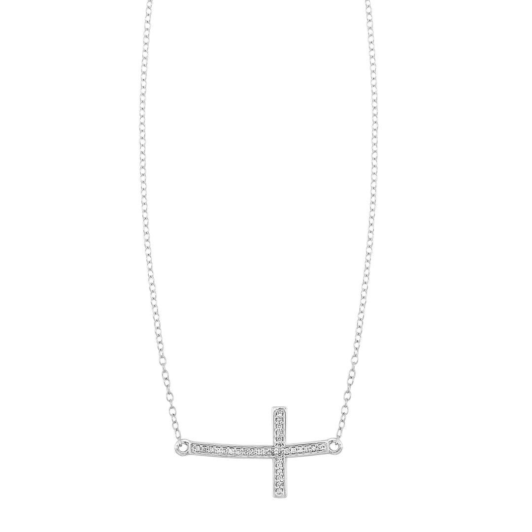 Silver Diamond 1/10Ctw Pendant
