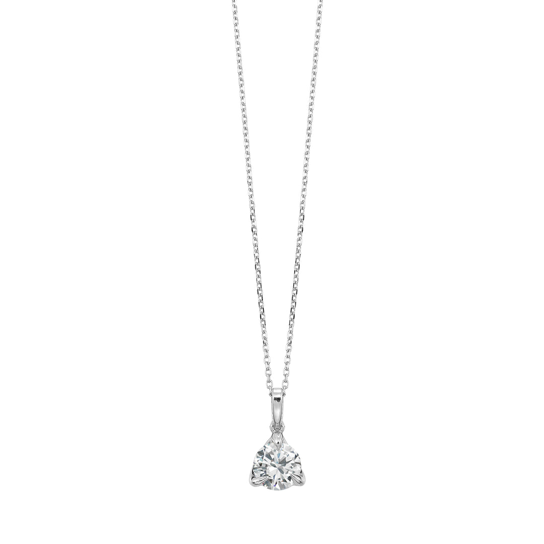 14Kt White Gold Diamond 1Ctw Pendant