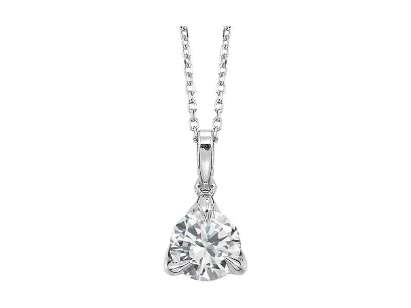 14Kt White Gold Diamond 1/3Ctw Pendant