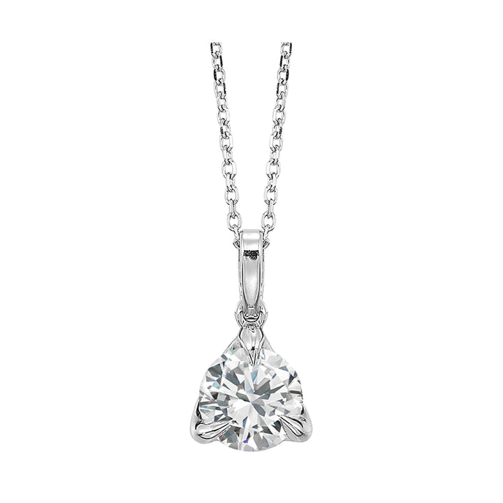 14Kt White Gold Diamond 1Ctw Pendant