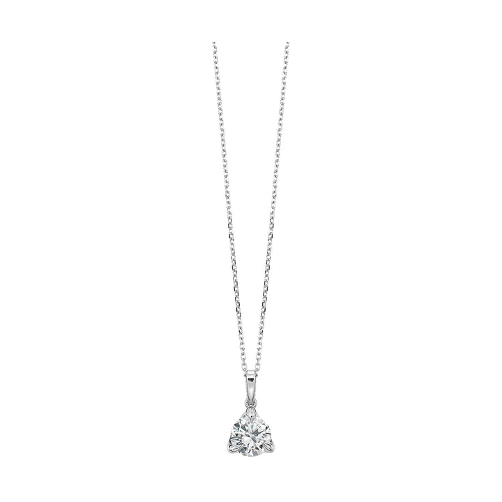 14Kt White Gold Diamond 1Ctw Pendant