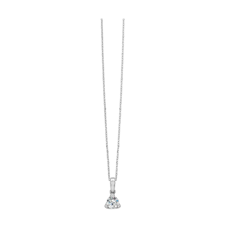14Kt White Gold Diamond 1/4Ctw Pendant