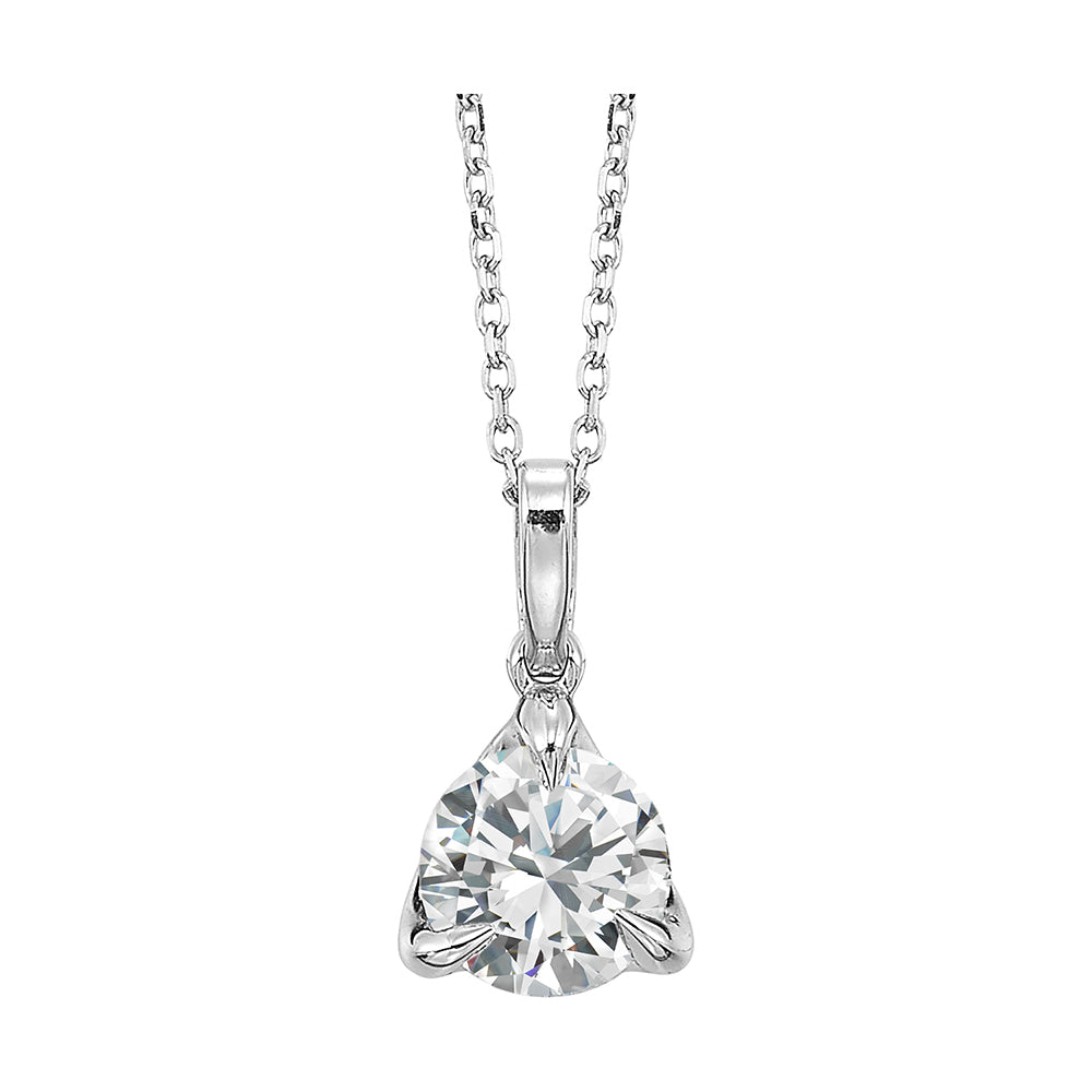 14Kt White Gold Diamond 1/4Ctw Pendant