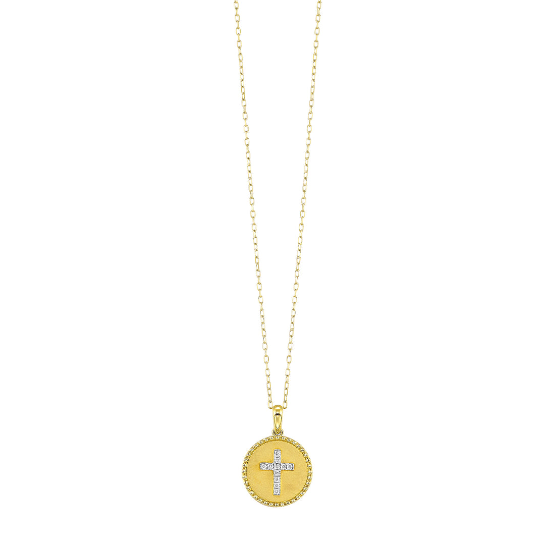 14Kt Yellow Gold Diamond 1/15Ctw Pendant