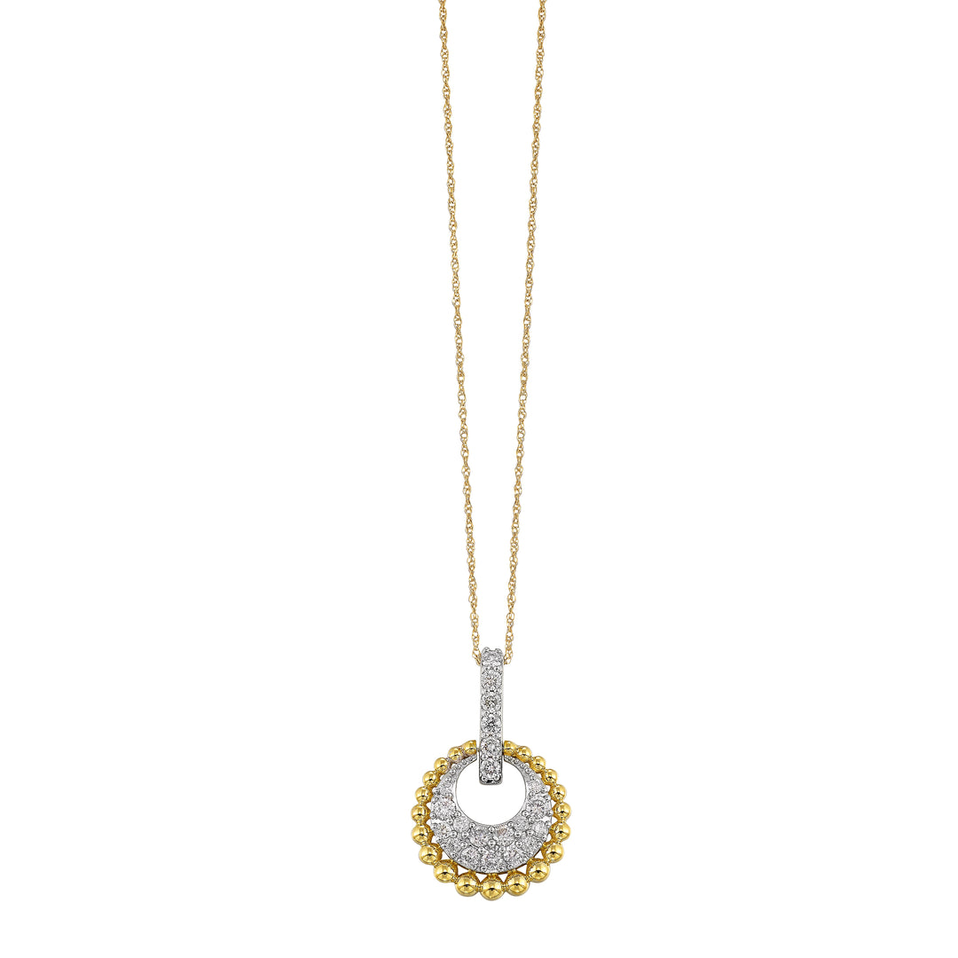 10Kt Yellow Gold Diamond 1/2Ctw Pendant