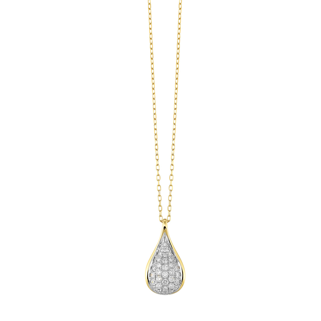 14Kt Yellow Gold Diamond 1/2Ctw Pendant