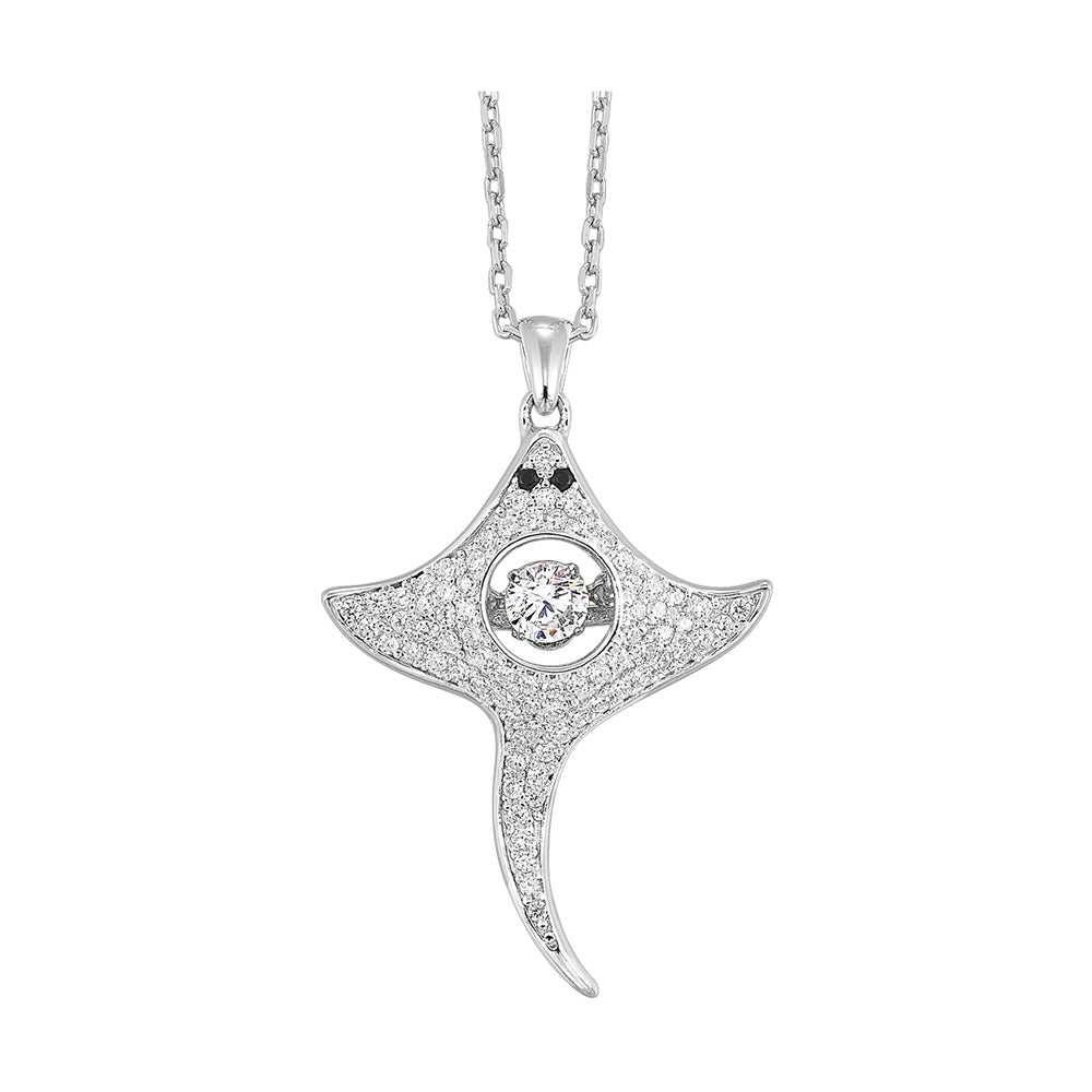 Silver White Pendant