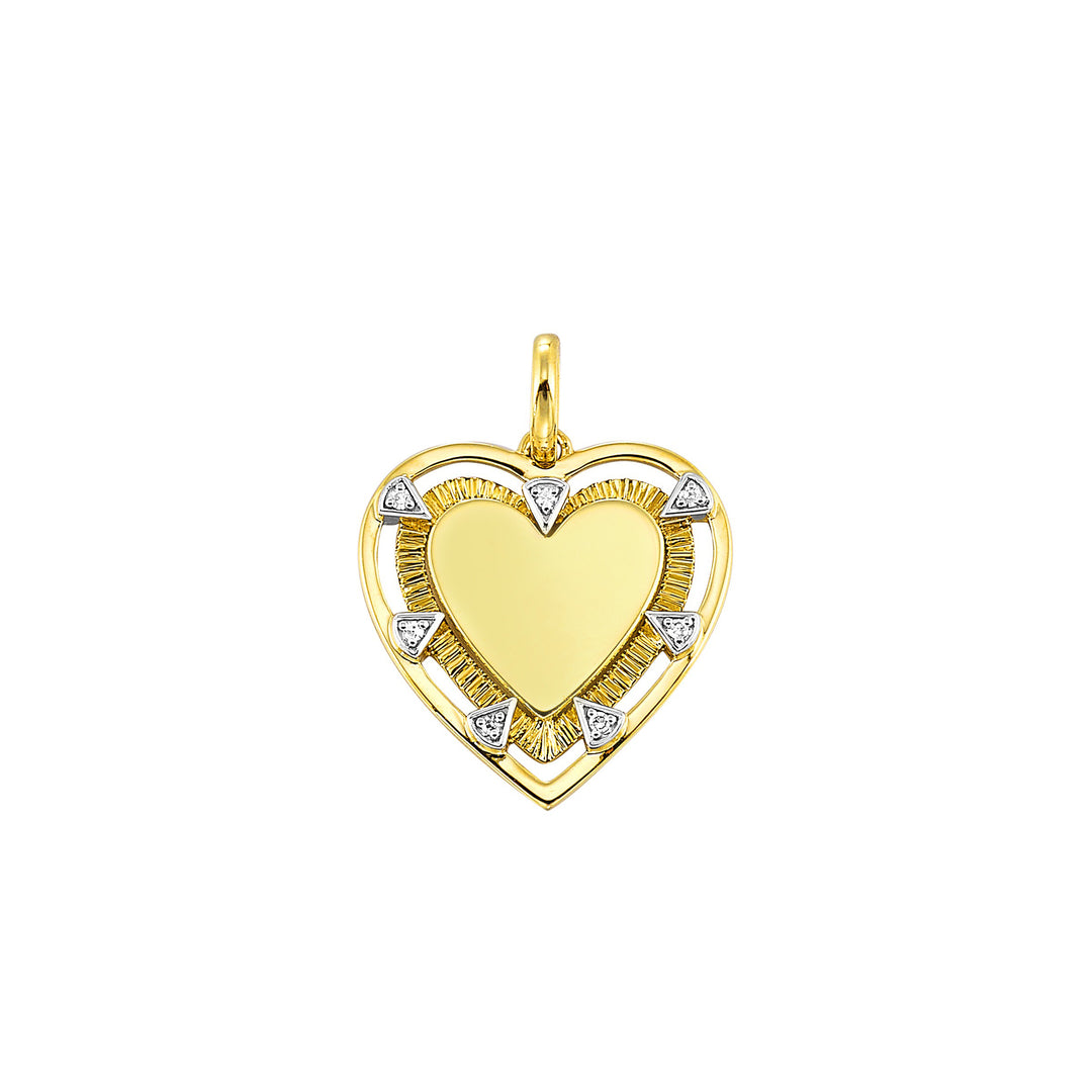 14Kt Yellow Gold Diamond 1/50Ctw Pendant