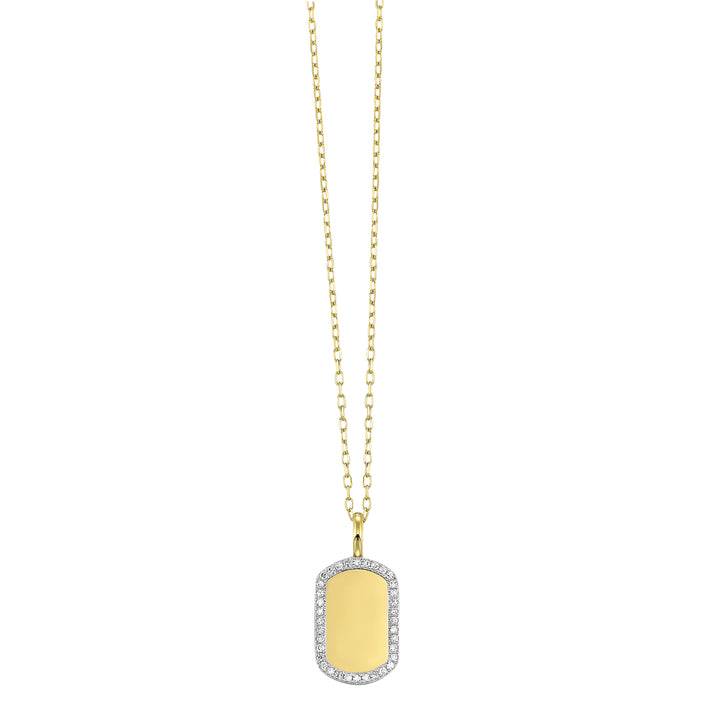 14Kt Yellow Gold Diamond 1/10ctw Pendant