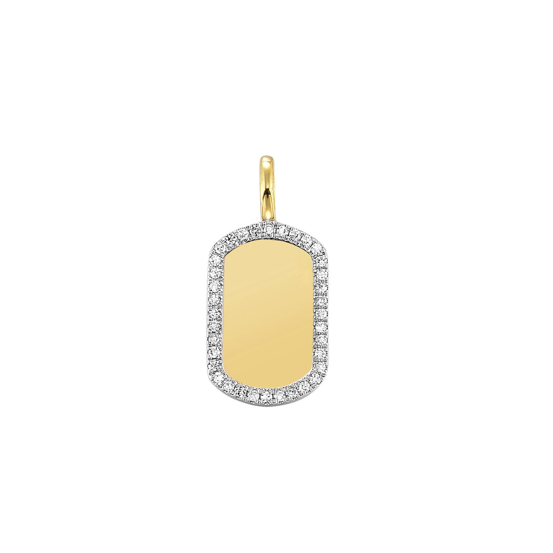 14Kt Yellow Gold Diamond 1/10ctw Pendant
