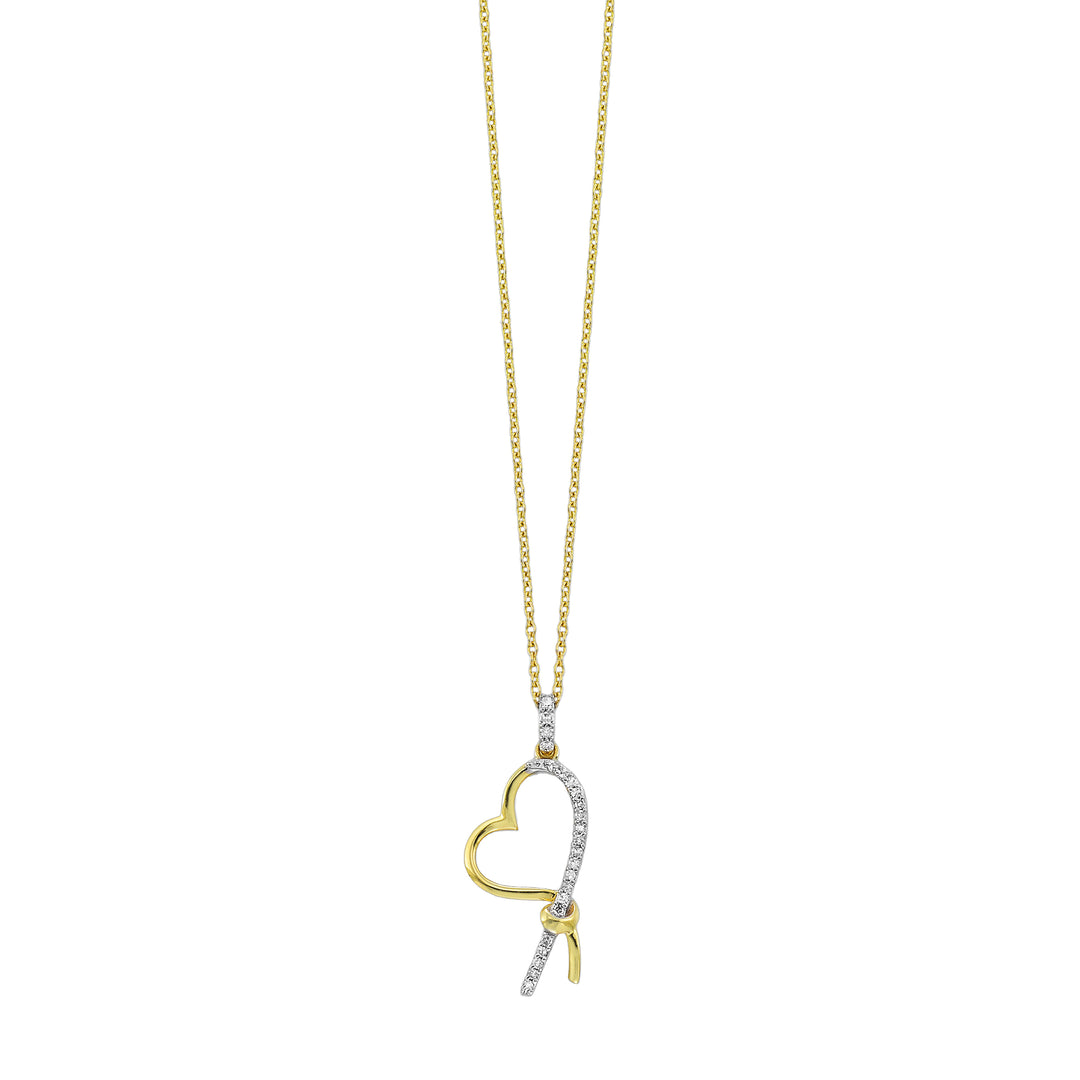 10Kt Yellow Gold Diamond 1/20Ctw Pendant