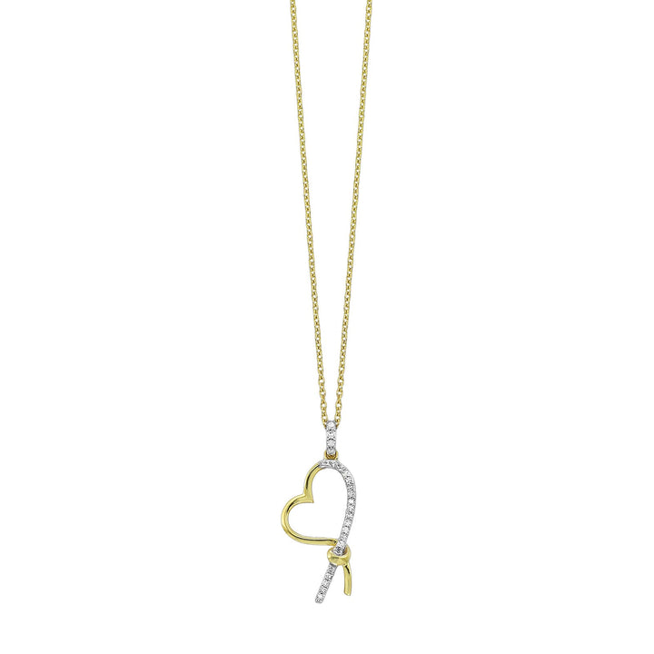 10Kt Yellow Gold Diamond 1/20Ctw Pendant