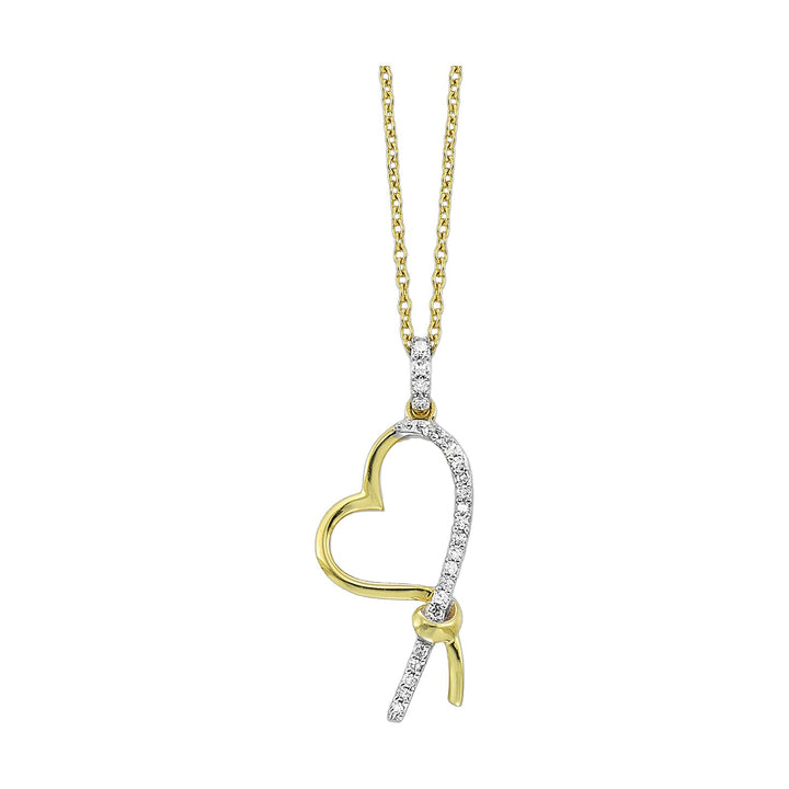 10Kt Yellow Gold Diamond 1/20Ctw Pendant