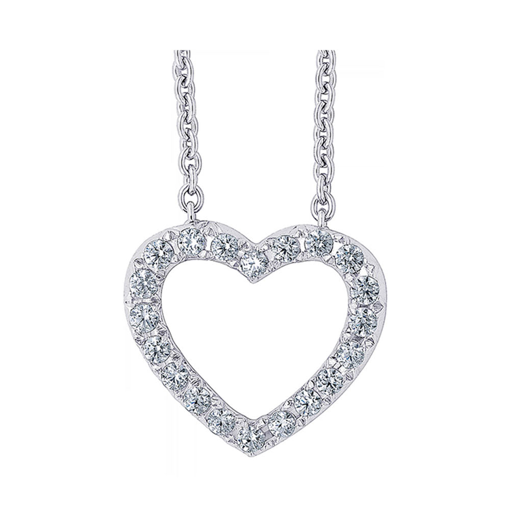 14Kt White Gold Diamond 3/8Ctw Pendant